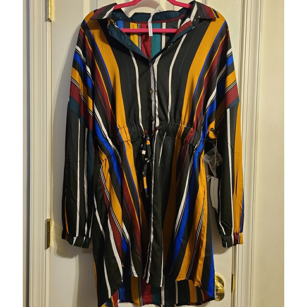 Strip Multi-Colored Dress